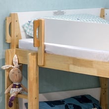 Irvine Rubberwood Convertible Bunk Bed with Trundle